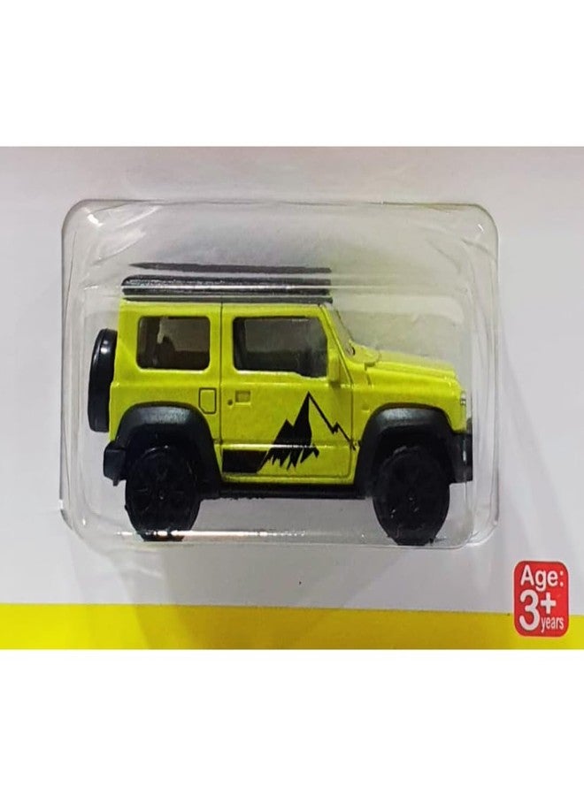 MINIMOTO MINI Jimny Die Cast Alloy Metal Model Car 1:64 Scale Size Toy Race Car Toy Vehicles Motor Vehicles Birthday/Return Gift for Kids Child 3+ Years Small Thar G-Wagan Jeep (Yellow) - Image 4